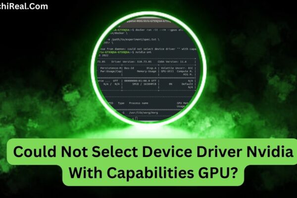 Could Not Select Device Driver Nvidia With Capabilities GPU?